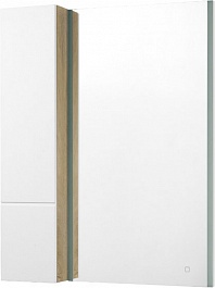 Акватон Мебель для ванной Мишель 80 с гранитной столешницей дуб эндгрейн/белый с раковиной Infinity – фотография-9